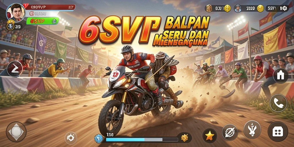 Tampilan gameplay Racing yang mendebarkan dari 6SVIP.