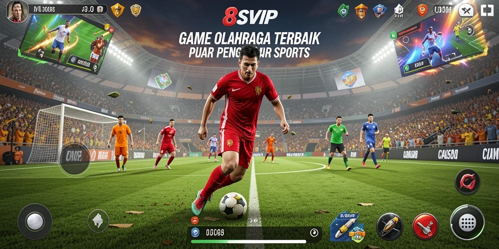 Screenshot gameplay <strong>8SVIP</strong> menampilkan aksi olahraga yang seru dan kompetitif.