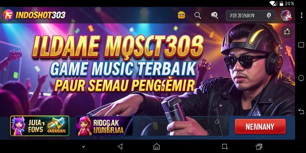 Tampak utama gameplay INDOSLOT303 dengan irama musik yang memukau.