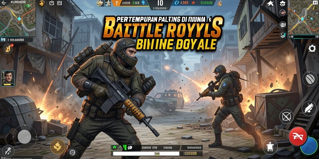 Gameplay KURNIA898 yang seru dalam pertempuran Battle Royale.