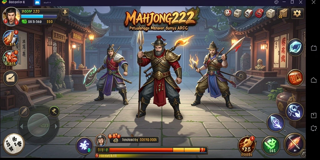 Screenshot gameplay ARPG MAHJONG222 yang seru dan dinamis.