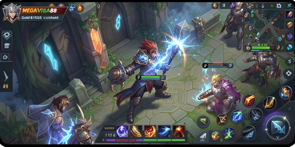 Tampilan gameplay seru dan strategis di MEGAVISA88.