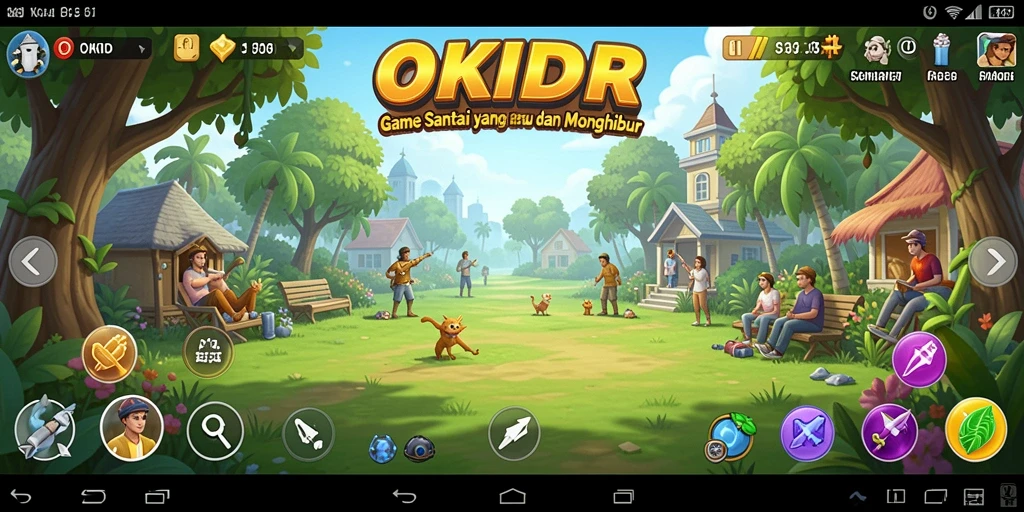 Tangkapan layar utama dari gameplay seru OKIDR.