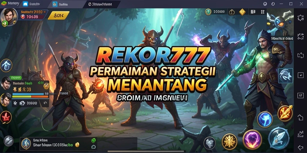 Tampilan gameplay <strong>REKOR777</strong> yang menantang dan memukau.