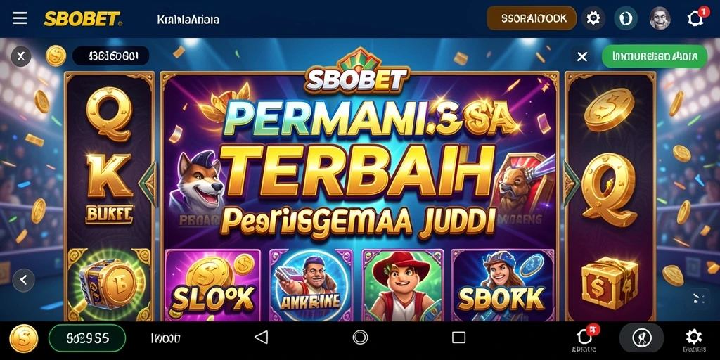 Tampilan menarik dari gameplay Slot di SBOBET.