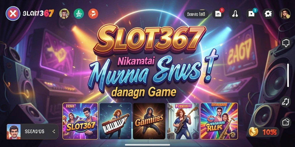 Screenshot gameplay SLOT367 yang menampilkan momen seru bermain musik.
