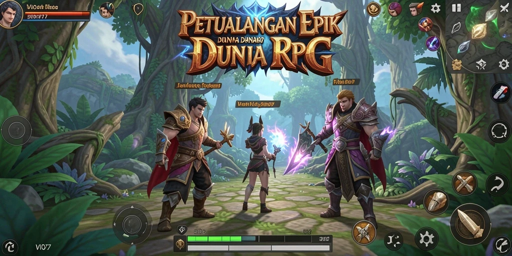 Screenshot gameplay VIO77 menunjukkan aksi bertarung yang menegangkan dan pemandangan yang indah.