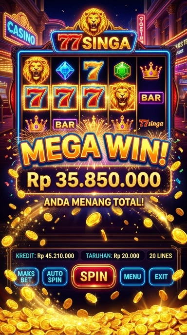 Antarmuka 77singa yang menarik dan mudah digunakan untuk pengunduhan.